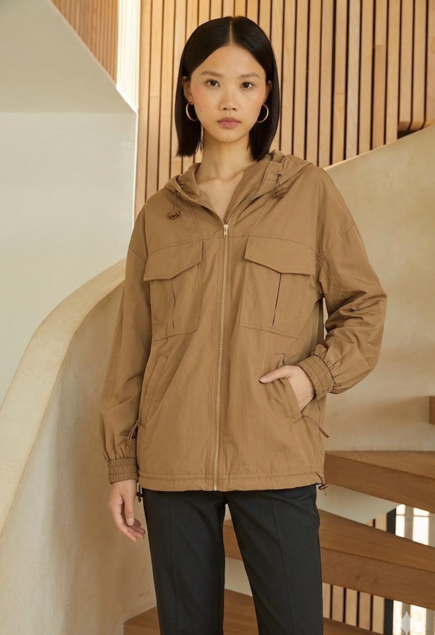 Parka Ligera "Camel City" - Estilo Oversize