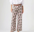 Pantalón Palazzo "Pink Garden" con Estampado Botánico