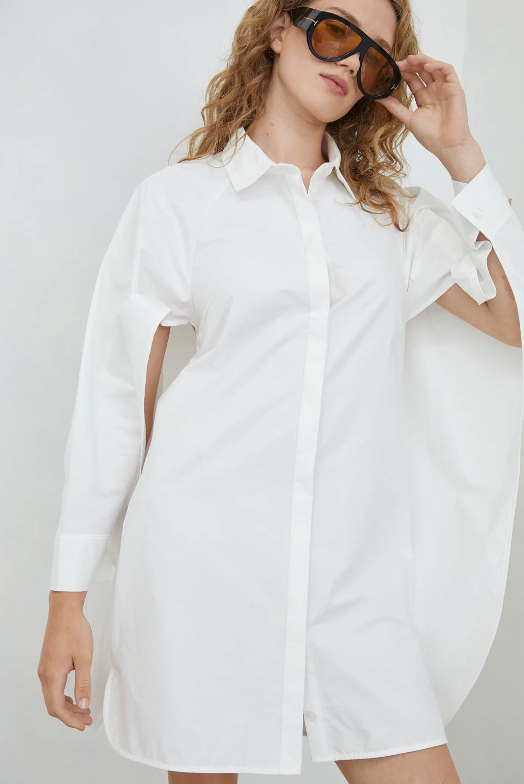 Camisero Oversize con Volante Escultural
