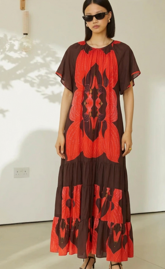 Vestido Maxi Floral de Verano - Estilo Bohemio Chic