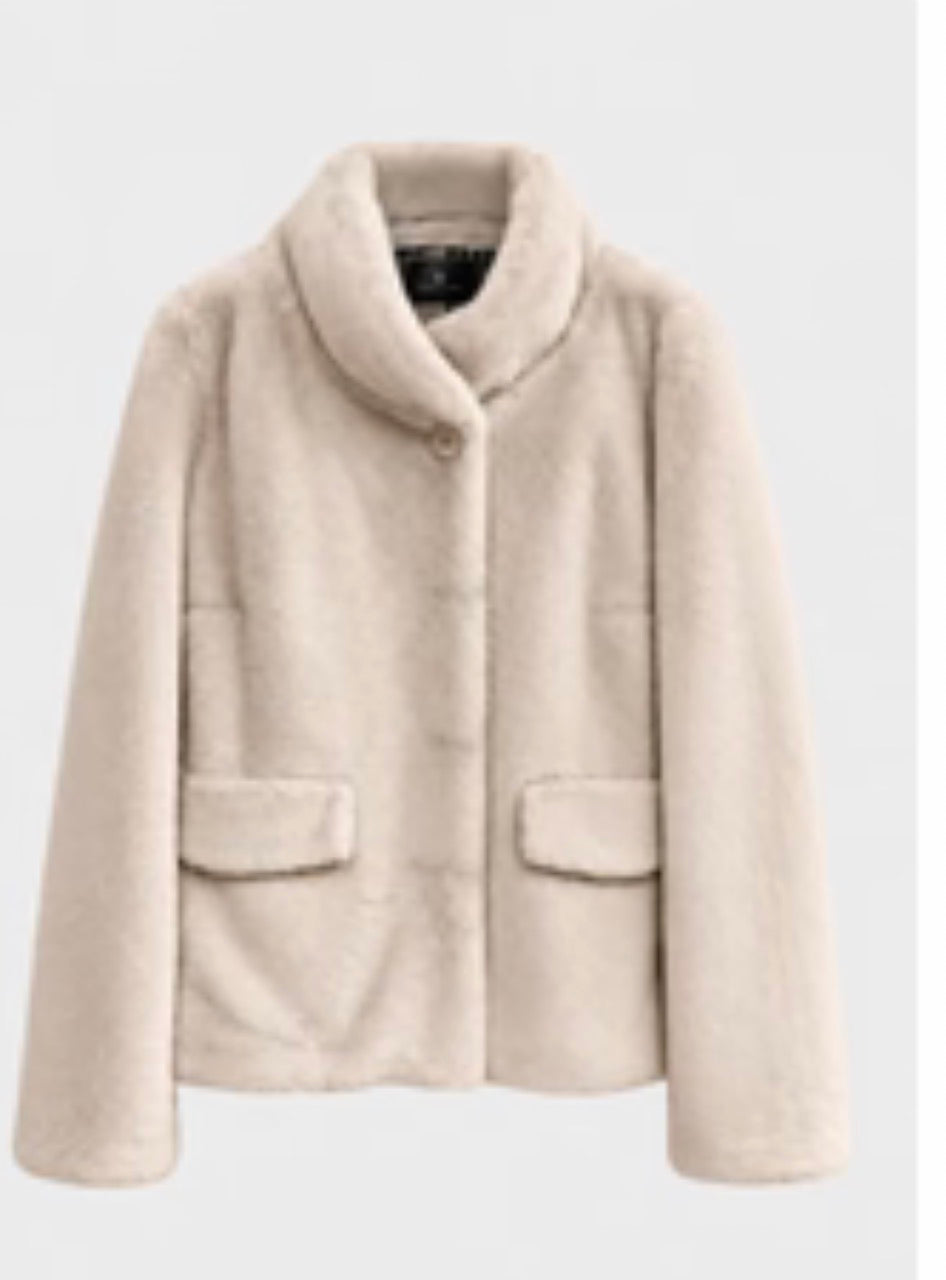 Chaquetón efecto pelo