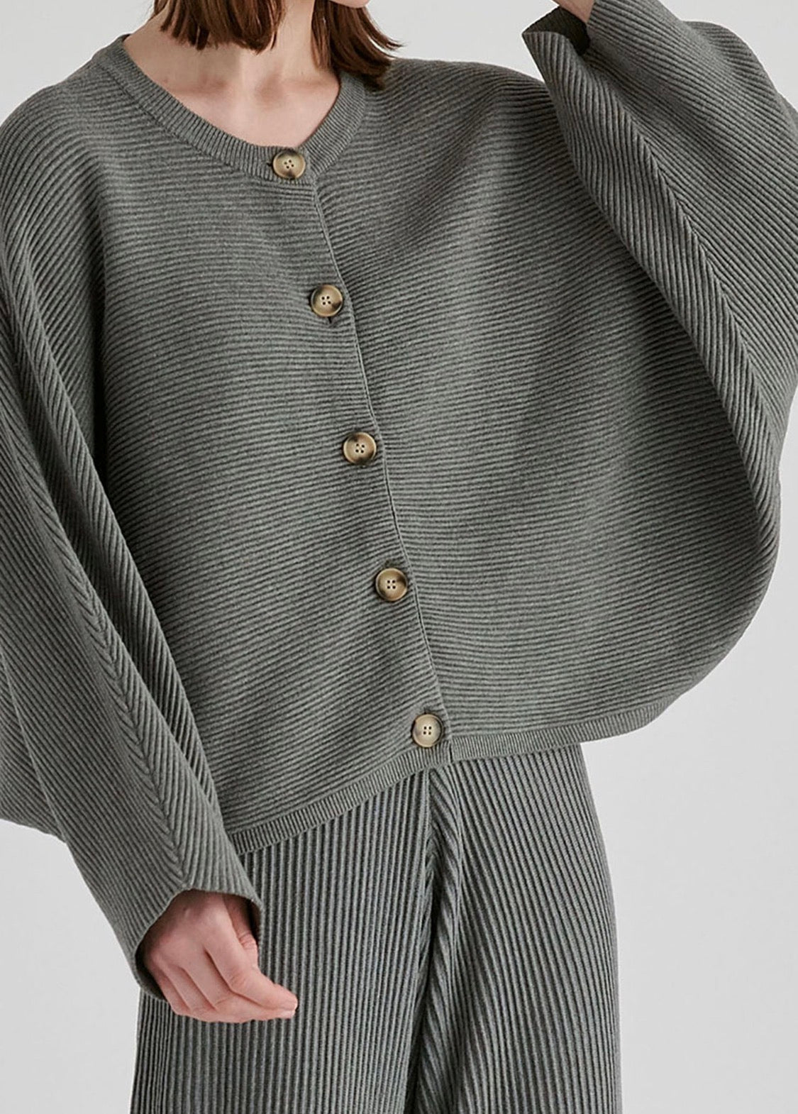 Chaqueta punto canalé
